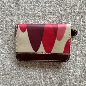 Orla Kiely pink & brown wallet